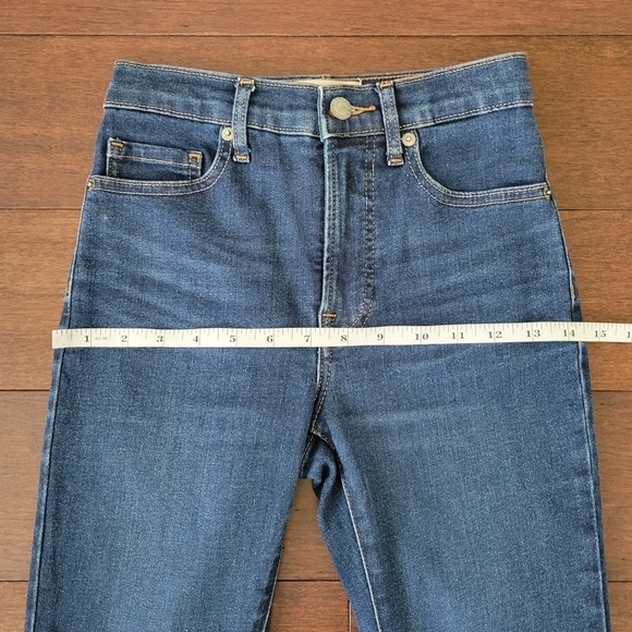 Everlane High Rise Skinny Ankle Length Stretch Denim Jeans Womens Size 23 Waist - Picture 8 of 11
